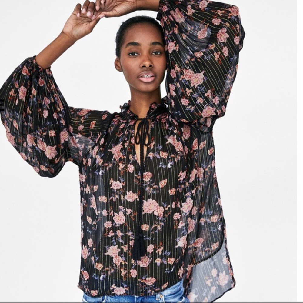Zara Floral Top